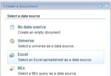 webi using excel as data source